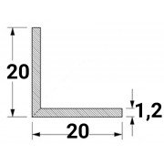 Алюминиевый уголок 20х20х1,2 - АН